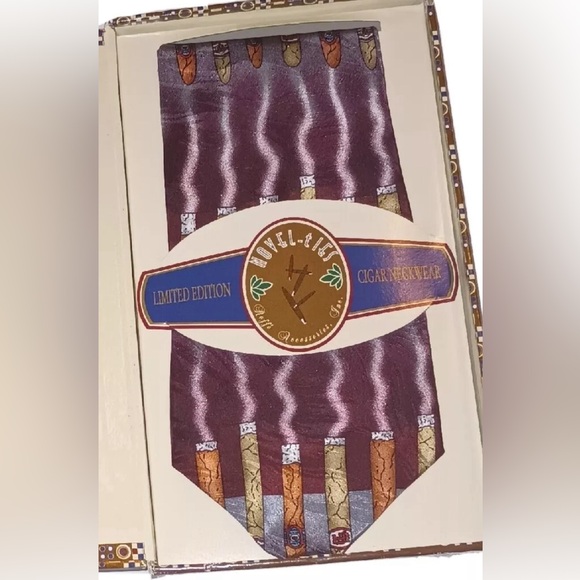 Cigar Silk Tie Roffe Limited Edition Novel-Ties Necktie - Picture 2 of 3